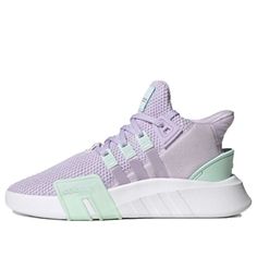 (WMNS) Adidas originals EQT Bask ADV FZ0216 (SNKR/Casual/Low Top/Women's/Wear-resistant) Casual Purple Breathable Sneakers, Purple Sneakers For Sports In Spring, Purple Synthetic Sneakers For Athleisure, Purple Athleisure Synthetic Sneakers, Purple Breathable Sneakers For Streetwear, Purple Synthetic Athleisure Sneakers, Breathable Sportswear Sneakers For Spring, Purple Sneakers With Boost Midsole For Spring, Adidas Mid-top Sneakers For Spring