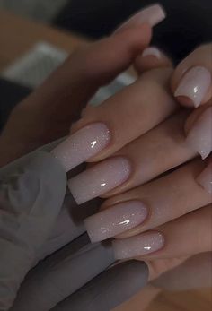 Nude Nails Square, Nude Square Nails, Milky Nails, Work Nails, Dream Nails, Classy Nails