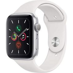 Restored Apple Watch Series 5 40MM Silver - Aluminum Case - White Sport Band (Refurbished Grade A) Size: 40 mm.  Gender: unisex.  Age Group: adult. Digital Crown, Apple Watch Series 5, Mens Sport Watches, Sport Armband, Watch Display, Apple Brand, Pink Sports, Retina Display, 4g Lte