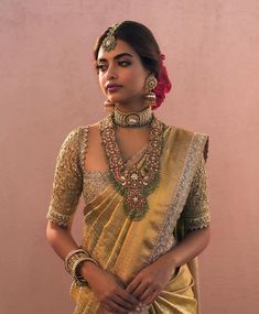 Anushree Reddy Blouse, Anushree Reddy, Neck Pieces Jewelry, Wedding Blouse, Stylish Blouse Design, Beautiful Dress Designs, Stylish Blouse