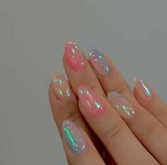 Colorful Nails, Vacation Nails, Dream Nails, Funky Nails, روتين العناية بالبشرة, Pretty Acrylic Nails, Chic Nails, Nail Arts, Manicure E Pedicure