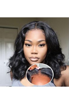 BLOCKICE Wear and Go Glueless Wig Human Hair Pre Plucked Pre cut Wigs for Black Women Human Hair Glueless Body Wave Lace Front Wigs Human Hair No Glue Lace Closure Wig for Beginners 10 Inch Black Wear, Glueless Wigs, Glueless Wig, Women Body, Lace Closure Wig, Closure Wig, Bob Wig, Hairstyles Ideas