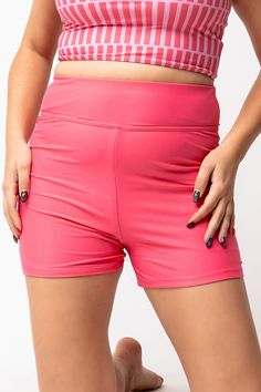 Featured Details: High Waisted Boy Short Bottoms Fully Lined These run a little big. If in between sizes, we suggest sizing down. *Photographic lighting and/or various viewing devices can cause slight color variations between the displayed and actual product colors. Trendy High Waist Sports Bottoms, Sporty Pink Bottoms With Wide Waistband, Summer Sports Bottoms Hip-length, Trendy Sports Bottoms With Built-in Shorts, Hip-length Summer Sport Bottoms, Hip-length Bottoms For Sports In Summer, Pink Shorts With Wide Waistband For Summer, Casual Pink Bottoms With Wide Waistband, Trendy Workout Bottoms With Elastic Waistband