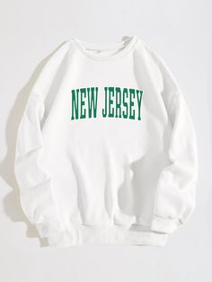 Cool Aesthetic, Fabric Letters, Girlie Style, Oversized Sweatshirt, Sweater Pattern, White Casual, Sweaters Oversized, Cute Casual Outfits, Printed Tees