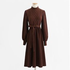 Material: Polyester Fabric: Knitted Size: s, m, l, XL Color: apricot, black, coffee Twisted Dress, Royal Dresses, Knit Bottom, High Waist Dress, Soft Shell, Knit Skirt, Black Coffee, Long Skirt, Fabric Material