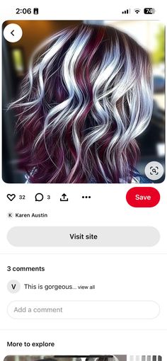 Dramatic Blonde Highlights, Brown Hair Trends, Grey Ombre Hair, Red Hair With Highlights, Platinum Highlights, Magenta Hair, Platinum Blonde Highlights, Grey Hair Dye, Icy Blonde Hair