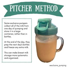 the pitcher method is used to make drinks