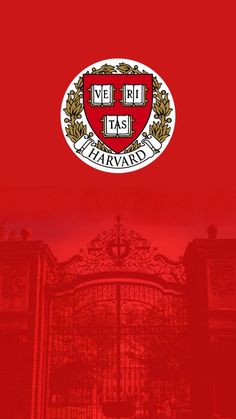 an image of a red background with the words ven tas harvard on it