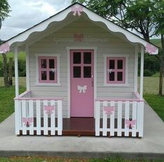 Kids Cubby Houses, Wood Playhouse, Pallet Playhouse, Garden Playhouse, Playhouse Plans, Diy Playhouse