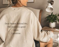 Dear Person Behind Me, Christian Merch, Cute Shirt Designs, Jesus Loves You, Jesus Loves, Christian Shirts, Cute Shirts, Unisex Sweatshirt