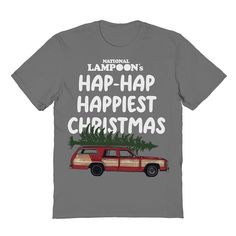 It's a beaut is what they'll say about this Men's Happiest Christmas National Lampoon's Christmas Vacation Graphic Tee. FEATURES Crewneck Official National Lampoon's Christmas Vacation Merchandise. Licensed by Blended. Short sleeveFABRIC & CARE Cotton Machine wash Imported Color: Charcoal. Gender: male. Age Group: adult. Vacation Graphic, National Lampoon's Christmas Vacation, Christmas Vacation Shirts, National Lampoon, National Lampoons Christmas, Lampoons Christmas, National Lampoons Christmas Vacation, Lampoon's Christmas Vacation, National Lampoons