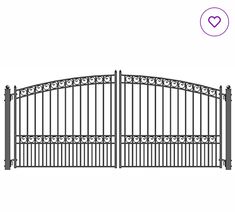 an iron gate with hearts on it and the word love is written in purple ink