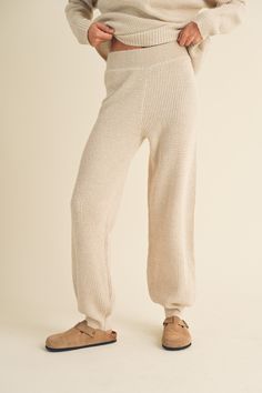 WAFFLE PATTER SWEATER JOGGERS Waffle Pants Outfit, Knit Pants Outfit, Waffle Pants, Knit Loungewear Set, Apparel Boutique, Waffle Sweater, Comfy Sets, Chic Vibes, Matching Sweaters