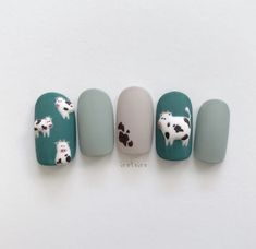 Farm Animal Nails, Irotoiro Nail, Nail Natural, Nailart Designs, Nail Instagram, Nails Box, Fake Nails Designs, Aesthetic Collection, Beauty Hacks Nails