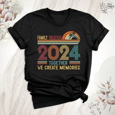 Family Vacation 2024 Together We Great Memories T-Shirt, Summer Shirt, Family Cruise Shirts, Holiday Matching Family Tee, Family Summer Tees. Hello, Welcome to Blue Unique Boutique, your destination for unique and handcrafted shirts! I'm Eve! I have been thinking about creating my business for a long time and now I have taken the first step towards it and it gives me excitement. As a small business, I take pride in creating unique designs from the comfort of our homes. Each shirt is carefully cr Tour Themed Shirts Family, Family Beach Shirts, Creative Vibes, Travel Tshirt, Family Cruise Shirts, Cruise Shirts, Summer Tees, Reunion Shirts, Family Summer