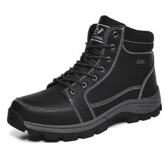 Description: Wear and enjoy this premium top quality men's fashion leather fashion hiking trainer sneaker sneaker shoes. You will have lots of ways to enjoy the versatility of this top design sneaker boot shoes. Wear it for camping, wear it to climb mountains, wear it for outdoor sports, hiking, hunting, and trekking. Also, this is an excellent choice of sports shoes as a gift for your family and friends to wear and enjoy for many years! Details: QIFENG Men's Sports Fashion Premium Top Quality S Snow Boots Men, Ankle Boots For Men, Best Leather Jackets, Ankle Boots Men, Leather Jacket Style, Warm Shoes, Warm Boots, Boots For Men, Boots Winter