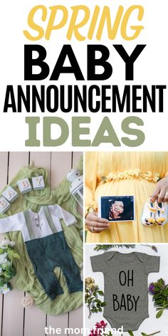 an image of baby announcement ideas for spring