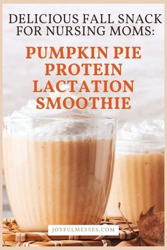 If you're nursing a baby, it doesn't take long to start searching for the best lactation recipes to boost milk supply to keep baby fed! You've got to try our pumpkin pie lactation smoothie! It'll warm you up on a cold day with yummy pumpkin spice and breastfeeding foods that support milk supply production. This is a must try lactation recipe for breastfeeding moms who want to boost milk supply and enjoy a yummy treat for themselves. The best part is there is no brewers yeast!