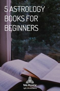 an open book with the title 5 astrology books for beginners