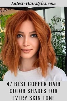 Best Colors For Red Hair Blue Eyes, Blond To Red Hair Ombre, Ginger Melt Hair, Make Up For Copper Hair Color, Cool Tone Copper Hair Color, Best Copper Hair Color, Best Copper Red Hair Dye, Blonde Hair To Copper Hair, Red Hair 2023 Fall