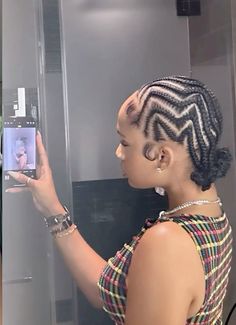 Cornrow Updo On Natural Hair, Natural Cornrow Hairstyles, Hairstyles For Black Women Natural, Hair Braid Patterns, Cornrows Natural Hair, Peachy Den, Little Woman, Cornrows Braids For Black Women, Short Box Braids Hairstyles