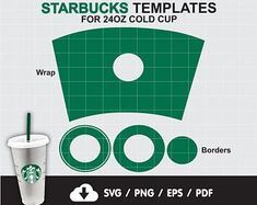 starbucks cup templates for 2400 cold cups