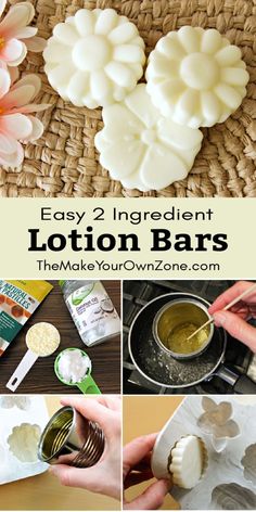 Moisturize your skin with these homemade lotion bars that can be made with just two ingredients. Lotion Bars Without Beeswax Diy, Lotion Bar Recipe, Solid Lotion Bar Recipe, Lotion Bar, Beeswax Diy, Lotion Bars Diy, Homemade Lotion Bars, Lotion Bars Recipe