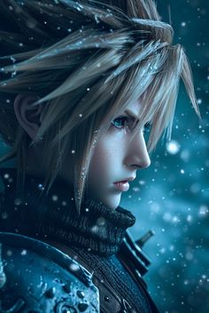 Ff7 Remake, Final Fantasy Cloud Strife, Final Fantasy Vii Cloud, Final Fantasy Cloud, Boy Pfp, Final Fantasy Collection, Anime Villians, Final Fantasy Art, Cloud Strife