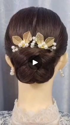 Different Bun Hairstyles, Bun Hairstyles For Wedding, Hair Bun Hairstyles, New Hair Quotes, Hair Bun Styles, Easy Hair Up, Hair Items, Wedding Bun Hairstyles, Beautiful Buns