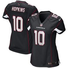 When DeAndre Hopkins is on the field, opposing teams take notice, so showcase your admiration of one of the top players in the NFL with this exclusive Arizona Cardinals Game jersey from Nike. Complete with mesh panels for extra breathability, this jersey replicates the authentic one that DeAndre Hopkins wears every Sunday, giving you the perfect piece of gear for every Arizona Cardinals game this season. Officially licensed Screen print name, numbers and team details Nike Game Machine wash, tumb Nike Black Top For Game Day, Nike Black Tops For Game Day, Deandre Hopkins, Cardinals Game, Jj Watt, Cardinals Nfl, Baby Nike, Cloth Store, Game Jersey