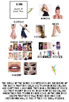 a poster with different types of women's faces and words on the bottom right hand corner