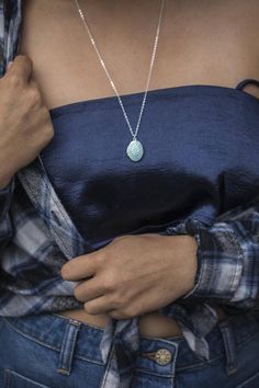 This adorable oval blue locket has a gorgeous aqua tone and verdigris design.  The necklace can be short, mid range or long, your choice at checkout.  The locket has been sealed to be water resistant.  Also available in aqua blue and silver!DETAILS:-Pendant measures 3/4" in height -Photo interior is 3/8" by 5/8" ………………………………….P H O T O S :#2: 24" length#3: 24" length#4: 24" length#6: 20" chain layered with the Small Personalized Filigree Locket (16"):     https://www.etsy.com/listing/168284808#7 Turquoise Round Locket Jewelry, Round Turquoise Locket Jewelry, Blue Medallion Locket Necklace, Blue Oval Locket Necklace, Oval Blue Locket Necklace, Light Blue Oval Jewelry For Gift, Oval Light Blue Jewelry For Gift, Elegant Turquoise Locket Necklace, Elegant Turquoise Locket Jewelry