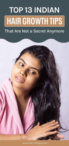 Struggling with hair growth? Discover 13 powerful Indian hair growth secrets that can help you achieve stronger, shinier, and longer locks. From hot oiling to natural remedies like aloe vera and fenugreek seeds, these tips focus on daily care and home treatments. Whether you want to reduce hair fall or grow thicker, healthier hair, these tips will guide you every step of the way. Check out the blog for all the Indian hair growth tips! Indian Hair Growth, Indian Hair Growth Secrets, Thicker Healthier Hair, Rosemary Oil For Hair, Hair Growth Secrets