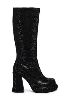 base Dolls Kill Boots, Halloween Costume Boots, Black Glitter Boots, Embellished Boots, Go Go Boots, Fit Pics, Booties Outfit, Glitter Boots, Sugar Thrillz