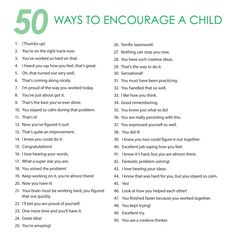 the 50 ways to encourage a child's speech is shown in green