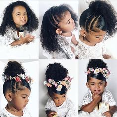 Flowergirl Hairstyle Natural Curly Hair, Baby Girl Hairstyles Curly, Kid Hair