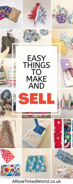 many different things to make and sell with the words easy things to make and sell