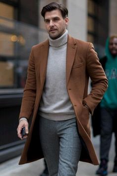 Mantel Outfit, Stylish Men Casual, Fall Outfits Men, Elegante Casual, Fashion Suits For Men, Winter Outfits Men, Mens Fashion Suits