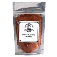 a bag of house blessing incense in it's packaging on a white background,