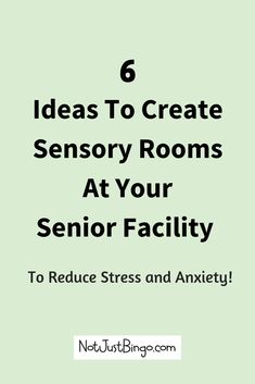 Are you struggling with creating sensory stimulation ideas for your memory care residents? Consider setting up a sensory-stimulating environment in your nursing home or assisted living, like a Snoezelen room. Just click through to learn a few quick ideas to implement to get your sensory environment set up! #sensorystimulationactivities #Snoezelenroom #memorycareactivities Sensory Stimulation Activities, Elder Activities, Snoezelen Room, Stimulation Activities, Activities Director, St Patrick's Day Activities