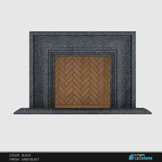 an image of a fireplace with wood in the middle and brick on the bottom side