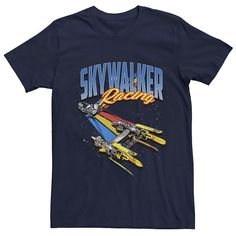 He'll love the fit & feel of this Men's Star Wars Skywalker Racing Graphic Tee. He'll love the fit & feel of this Men's Star Wars Skywalker Racing Graphic Tee. FEATURES Crewneck Short sleevesFABRIC & CARE Cotton Machine wash Imported Size: XL. Color: Navy. Gender: male. Age Group: adult. Star Wars Skywalker, Ash Grey, Tshirt Print, Graphic Tee, Age Group, Ash, Star Wars, Graphic Tees, Tops & Tees