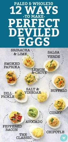 the 12 ways to make perfect deviled eggs