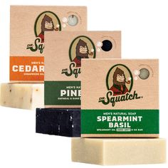 PRICES MAY VARY. RAISE THE BAR on your shower with our sudstastic 3-pack of cold process natural soap featuring a selection of manly scents including: Pine Tar, Cedar Citrus, and Spearmint Basil. NATURAL COLD PROCESS SOAP - Made in the USA using a traditional cold process and with nourishing natural ingredients like Coconut Oil, Shea Butter, and Kaolin Clay. NO HARMFUL INGREDIENTS - Our products are 98-100% natural in origin and we never use harsh chemicals or synthetics like parabens, sulfates, Dr Squatch, Soap For Men, Pine Tar, Man Bars, Mens Soap, Bay Rum, Cedarwood Oil, Natural Man, Natural Bar Soap