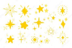 yellow stars and sparkles on a white background stock photo, images and royalty photos