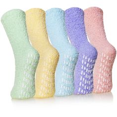 PRICES MAY VARY. Winter Fuzzy Socks: Womens fuzzy socks are made of high quality fabric, lightweight, warm and soft. Every person prefer comfort in their clothes equally at home and outdoors as much as possible, slipper socks meet this requirement easily Non-Slip Slipper Socks: Each pair of slipper socks has a non skid sole so you can feel safe wearing them on wood or tile floors. Great in the home, gym or yoga, medical settings, diabetic patients, settings,labor and delivery hospital and more. Cozy Non-slip Socks For Indoor Use, Cozy Non-slip Indoor Socks, Soft Snug Socks For Indoor Use, Soft Snug-fit Socks For Indoor Use, Soft Comfortable Indoor Socks, Cozy Comfortable Non-slip Socks, Super Soft Socks For Indoor Use, Super Soft Comfortable Socks For Indoor Wear, Super Soft Comfortable Indoor Socks