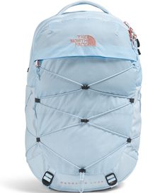 From the North Face, the Women's Borealis Luxe Backpack features:The classic Borealis now comes in a Luxe version that features a women-specific suspension and a bungee cord system for storage and compression, and it has compartments and pockets to help keep things organized.210D recycled nylon ripstop with non-PFC durable water-repellent (non-PFC DWR) finishSizes: One size/Avg Weight: 2 lbs 1 oz (930 g)&#0 Northface Bookbag, North Face Backpack School, Northface Backpacks, Cute Backpacks For School, Preppy Backpack, School Bag Essentials, Aesthetic Bags, Back To School Backpacks