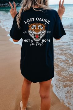 Lost Cause Not a Hope in Hell Tee American Traditional Tattoo Style Shirt Black Letter Print Short Sleeve Top, Black Print Graphic Tee With Letter Print, Black Graphic Tee With Letter Print, Black Letter Print Graphic Tee, Black Print Screen Printed Short Sleeve Tops, Black Print Short Sleeve Top With Screen Print, Him Tattoo, Lost Cause, American Traditional Tattoo