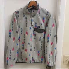 In Like New Condition Size Small Super Warm And Soft Check Out My Closet For More Patagonia Jacket No Trade Pink Outdoor Fleece Jacket With Pockets, Pink Fleece Jacket With Pockets For Outdoor, Casual Pink Fleece Jacket With Pockets, Patagonia Winter Tops With Pockets, Casual Pink Fleece Jacket For Outdoor Activities, Casual Pink Outerwear For Hiking, Patagonia Long Sleeve Fleece Jacket For Hiking, Patagonia Casual Fleece Jacket With Pockets, Casual Patagonia Fleece Jacket With Pockets