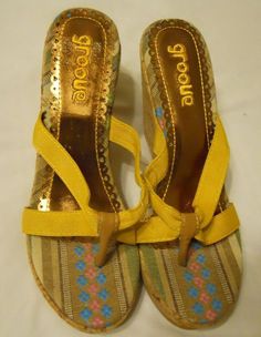 Women Wedges Sandals Shoes Size 6 Yellow Groove Alexis #Groove #PlatformsWedges Women Wedges Sandals, Women Wedges, Wedges Sandals, Sandal Shoes, Womens Sandals Wedges, Shoes Size 6, Women Boots, Womens Wedges, Wedge Sandal